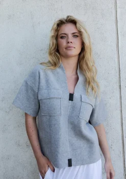 HSCPH BUE BLUSE - 1374 - LIGHT GREY Hot
