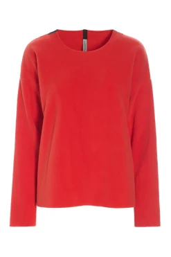 HSCPH BUE RUNDE AUCHNITT BLUSE RUNDEM AUSSCHNITT - 1359 - TOMATO Outlet