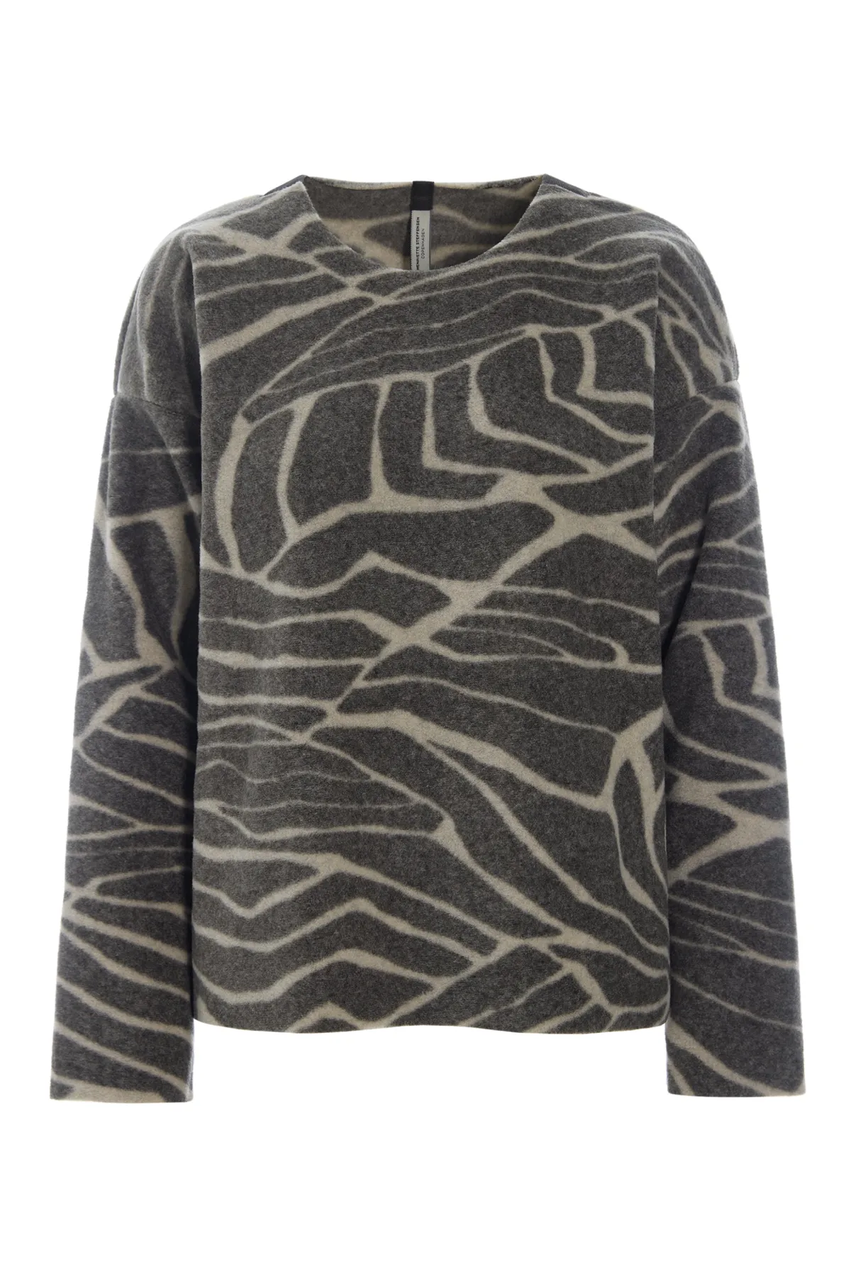 HSCPH BUE RUNDE AUCHNITT BLUSE RUNDEM AUSSCHNITT - 1359P - LEAVES Online