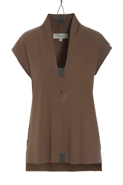 HSCPH BUE V-AUCHNITT BLUSE V-AUSSCHNITT - 96103 - CHOCOLATE Sale