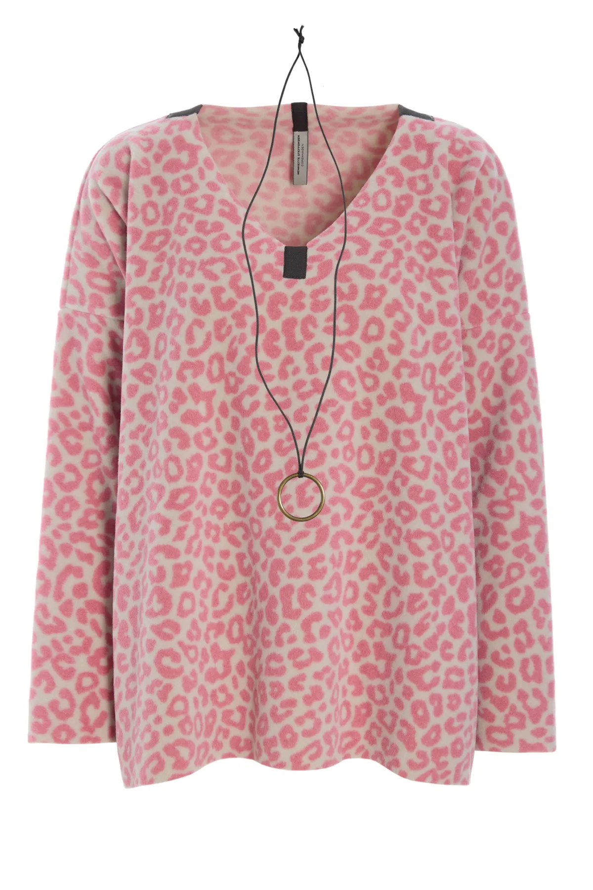 HSCPH BUE V-AUCHNITT BLUSE V-AUSSCHNITT - 1410P - PINK LEO Best