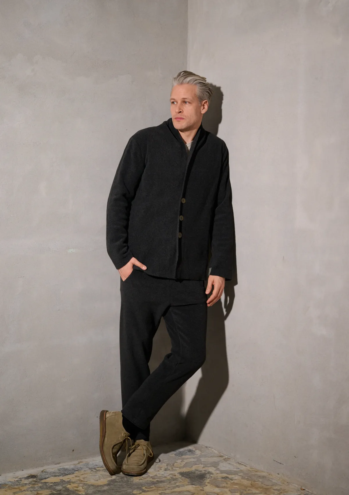 HSCPH CARDIGAN CARDIGAN - 1034C - SOFT BLACK New