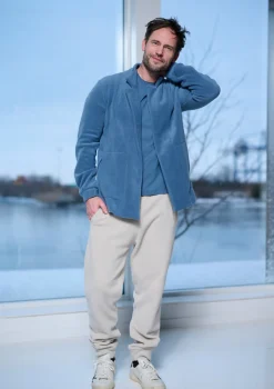 HSCPH CARDIGAN CARDIGAN - 1027C - DUSTY BLUE New