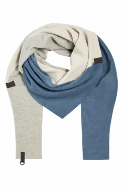 HSCPH DREIECKIGER SCHAL NO WASTE DREIECKIGER SCHAL NO WASTE - 4078NW - DUSTY BLUE/KIT/SAND Clearance