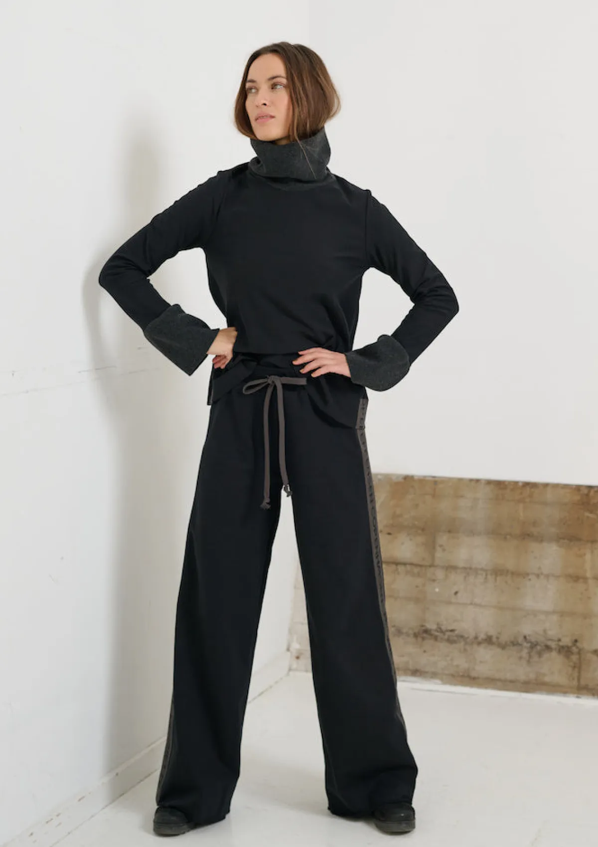 HSCPH FARE WEATHOE FLARE SWEATHOSE - 72009 - BLACK New
