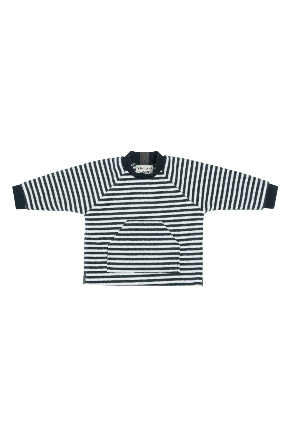 HSCPH FLEECE BLOUSE POCKET BABY FLEECE BLOUSE POCKET BABY - 109 - STRIPES B&W Sale