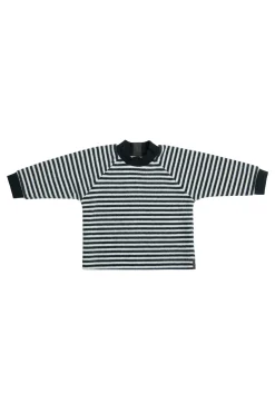 HSCPH FLEECE BLUSE RUNDEM HALS BABY FLEECE BLUSE RUNDEM HALS BABY - 107 - STRIPES B&W