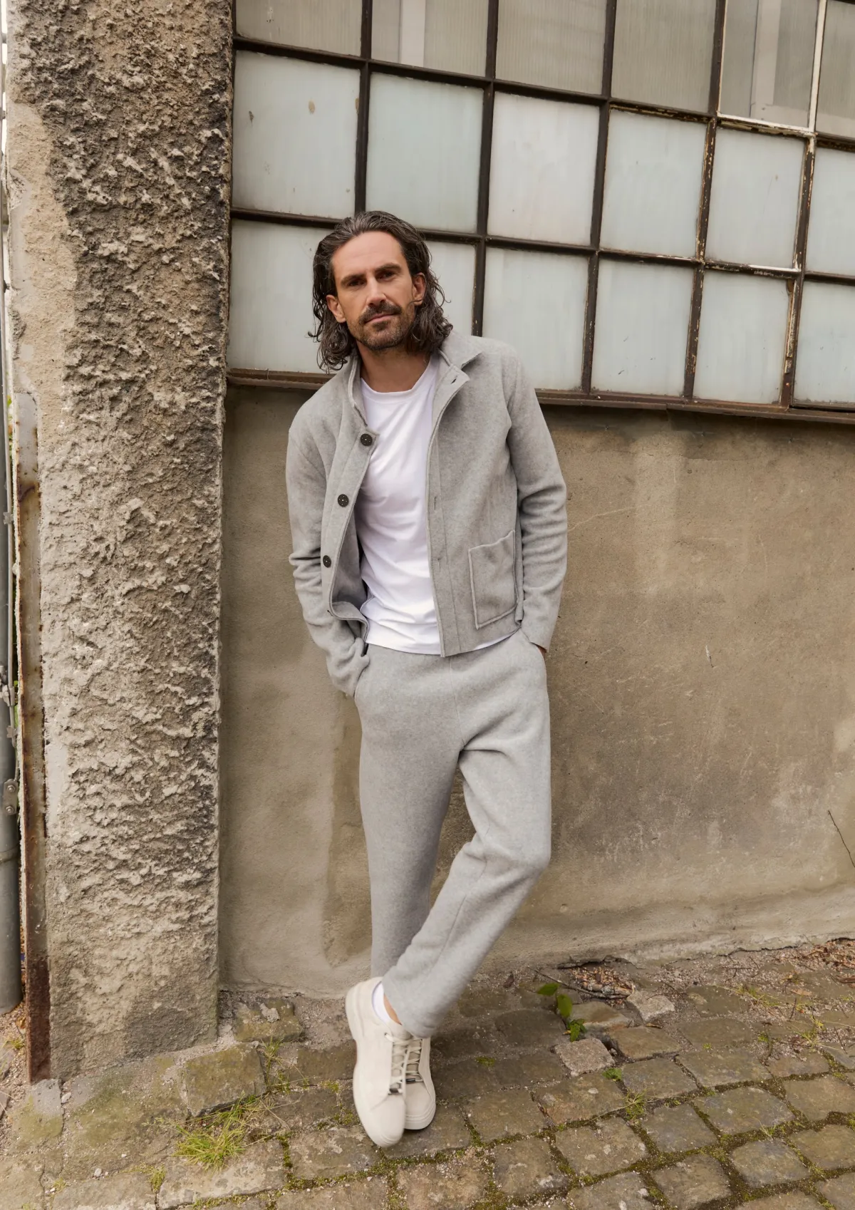 HSCPH FEECE HOEN FLEECE HOSEN - 1051C - LIGHT GREY