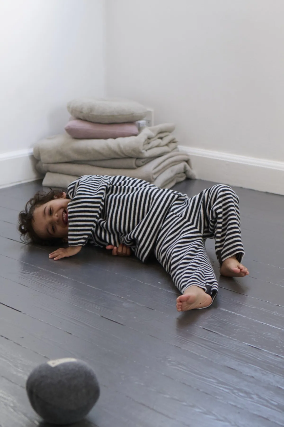 HSCPH FLEECE HOSE TODDLER FLEECE HOSE TODDLER - 215 - STRIPES B&W