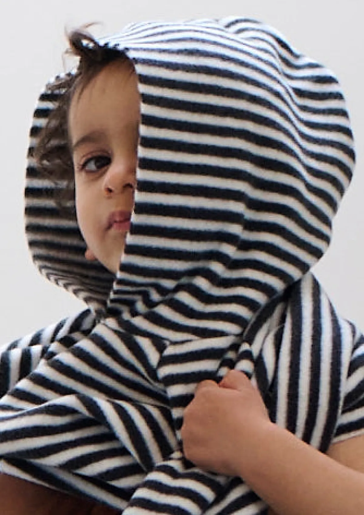 HSCPH FLEECE KAPUZENBLUSE TODDLER FLEECE KAPUZENBLUSE TODDLER - 108 - STRIPES B&W Online