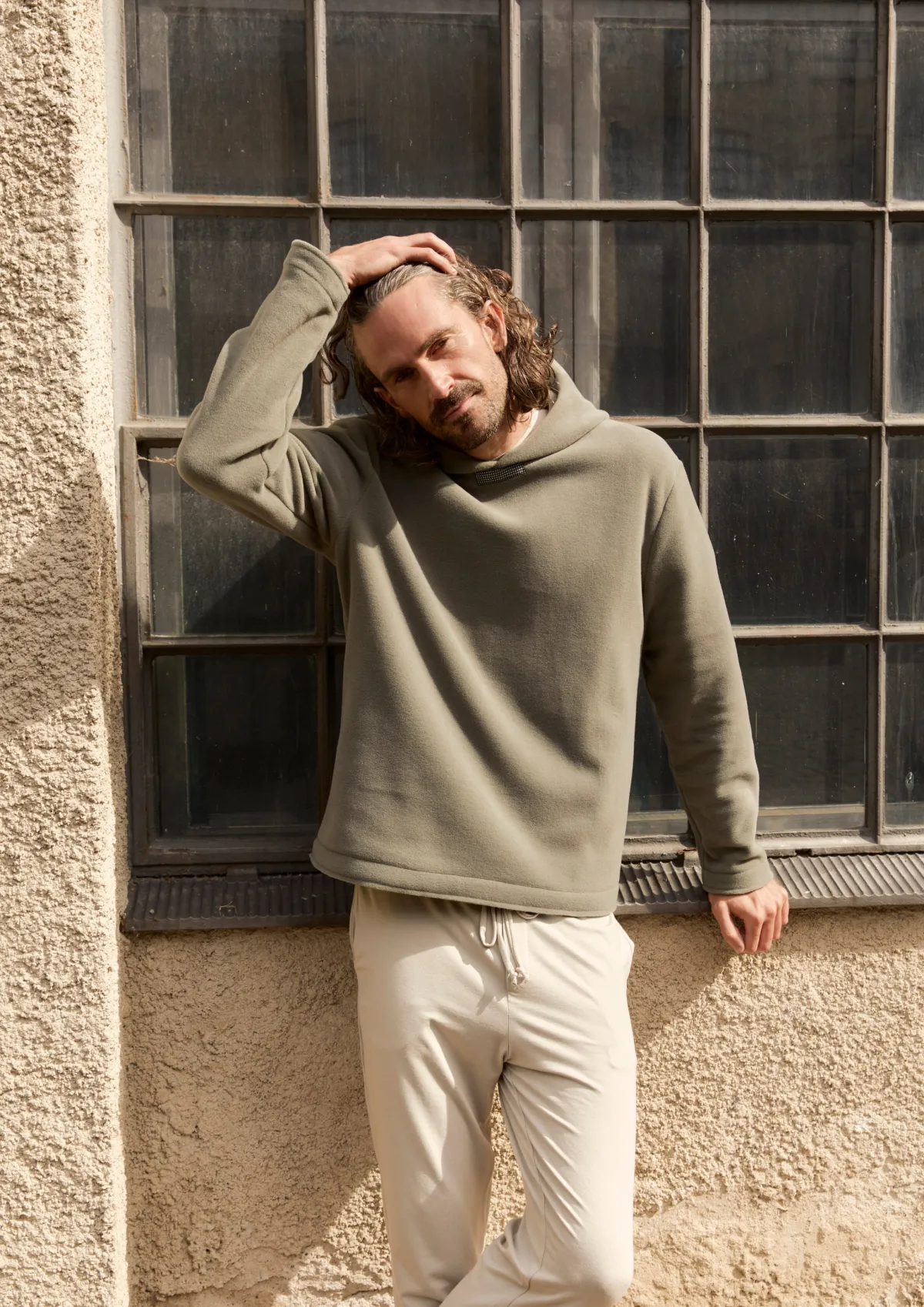 HSCPH KAPUZENPUOVER KAPUZENPULLOVER - 1059C - DUSTY GREEN Hot