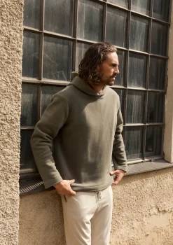 HSCPH KAPUZENPUOVER KAPUZENPULLOVER - 1059C - DUSTY GREEN Hot