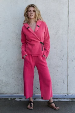 HSCPH KAICHE FEECE WICKE CARDIGAN KLASSISCHE FLEECE WICKEL CARDIGAN - 1009 - SUNSET PINK Clearance