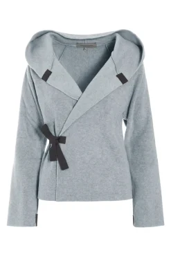 HSCPH KAICHE FEECE WICKE CARDIGAN KLASSISCHE FLEECE WICKEL CARDIGAN - 1009 - LIGHT GREY Discount