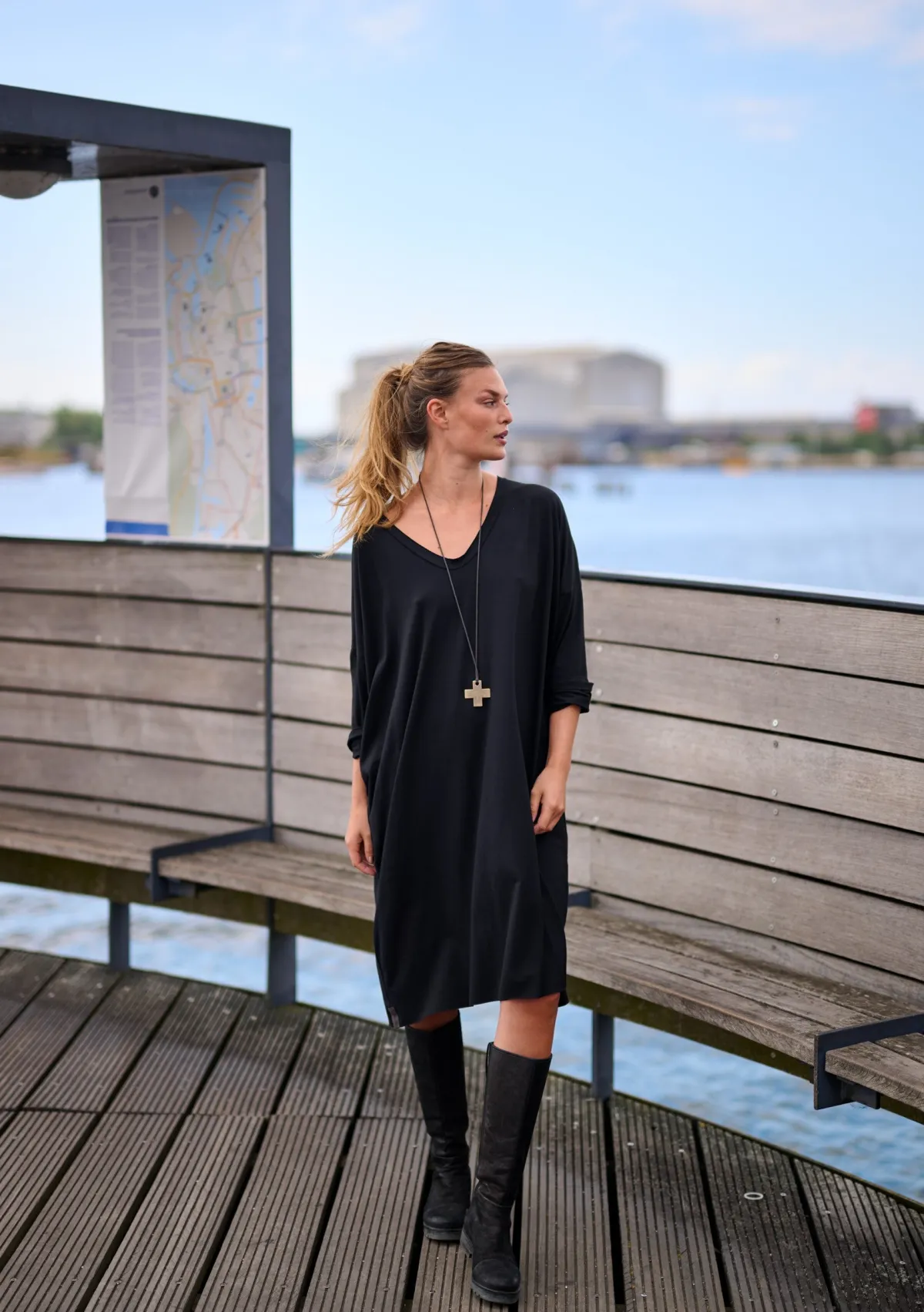 HSCPH KLEID OVERSIZE KLEID OVERSIZE - 98043 - BLACK Online