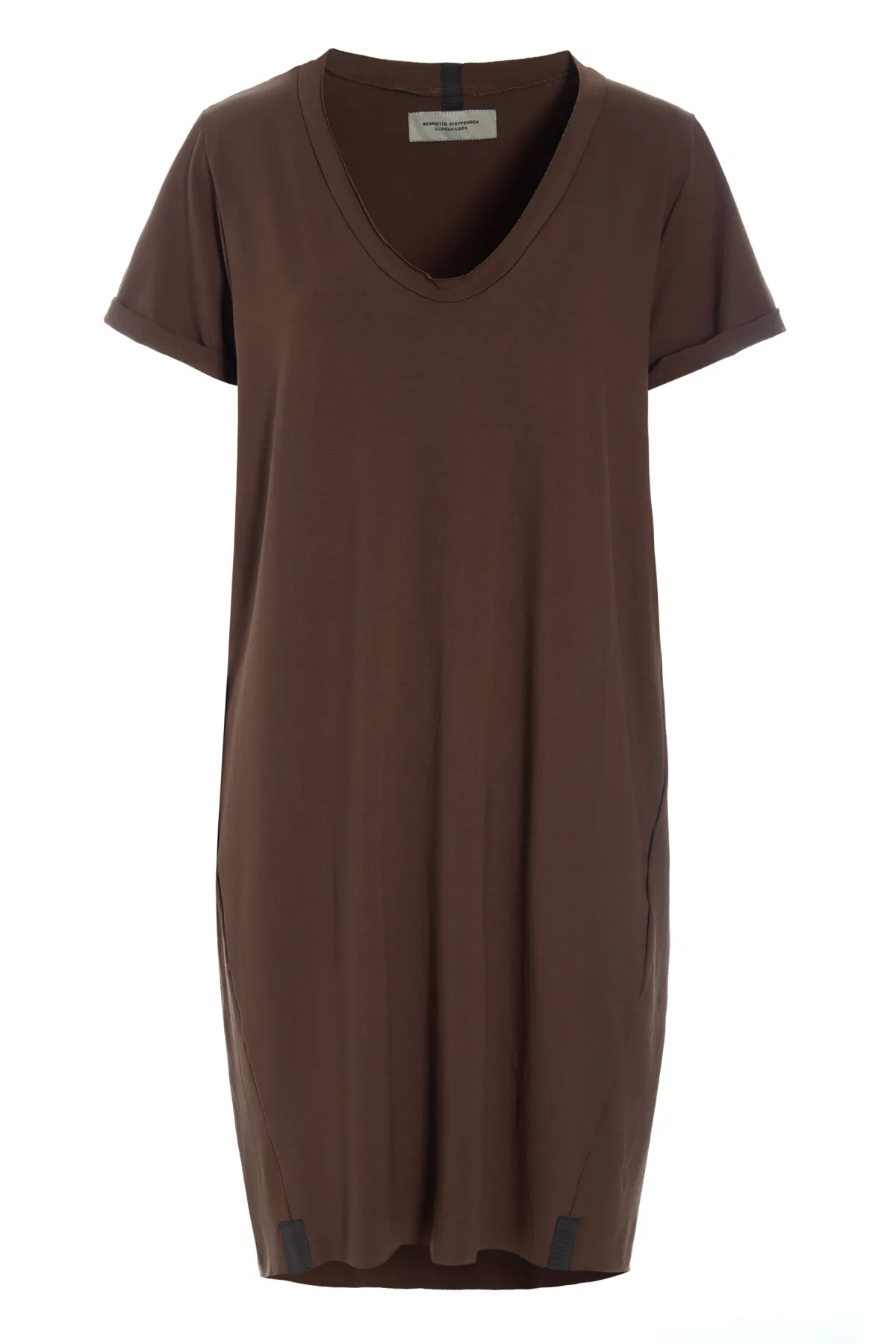 HSCPH KLEID V-NECK KLEID V-NECK - 98049 - CHOCOLATE Hot