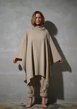HSCPH LOUNGE PONCHO DAMEN LOUNGE PONCHO DAMEN - 4081 - SAND Outlet
