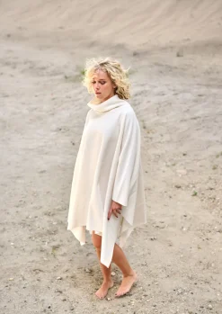 HSCPH LOUNGE PONCHO DAMEN LOUNGE PONCHO DAMEN - 4081 - OFF WHITE Discount