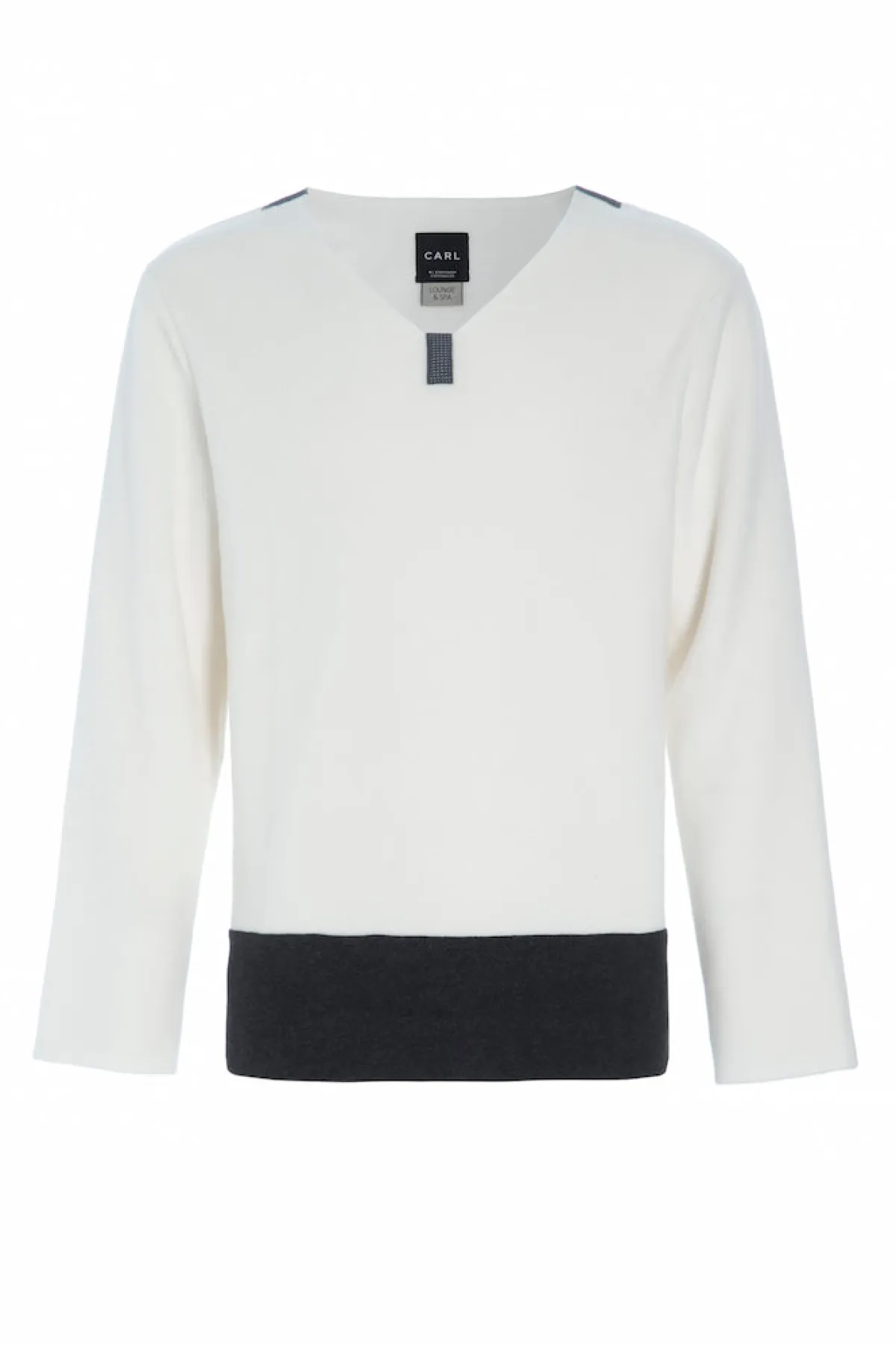 HSCPH ONE SIZE BLUSE MÂNNER ONE SIZE BLUSE MÂNNER - 1013C - OFF WHITE/SOFT BLACK New