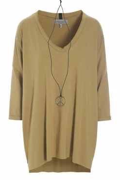 HSCPH OVERSIZED BLUSE V-AUSSCHNITT OVERSIZED BLUSE V-AUSSCHNITT - 96078 - OLIVE Online