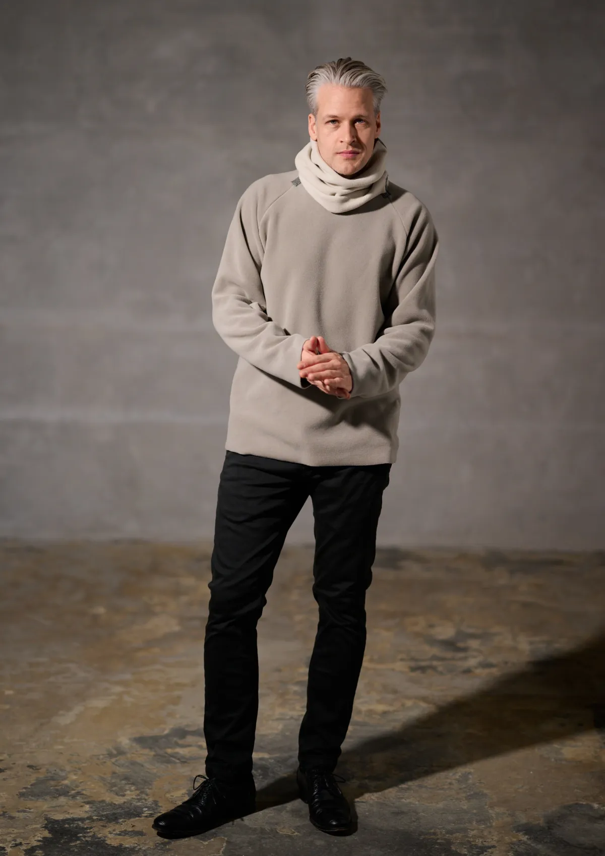HSCPH WEATER OOE FIT SWEATER LOOSE FIT - 1010C - ELEPHANT Hot