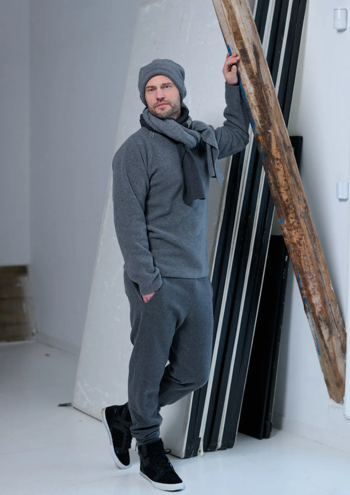 HSCPH WEATER OOE FIT SWEATER LOOSE FIT - 1010C - GREY Hot