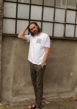 HSCPH TEE OOE FIT TEE LOOSE FIT - 1042C PRINT - WHITE New