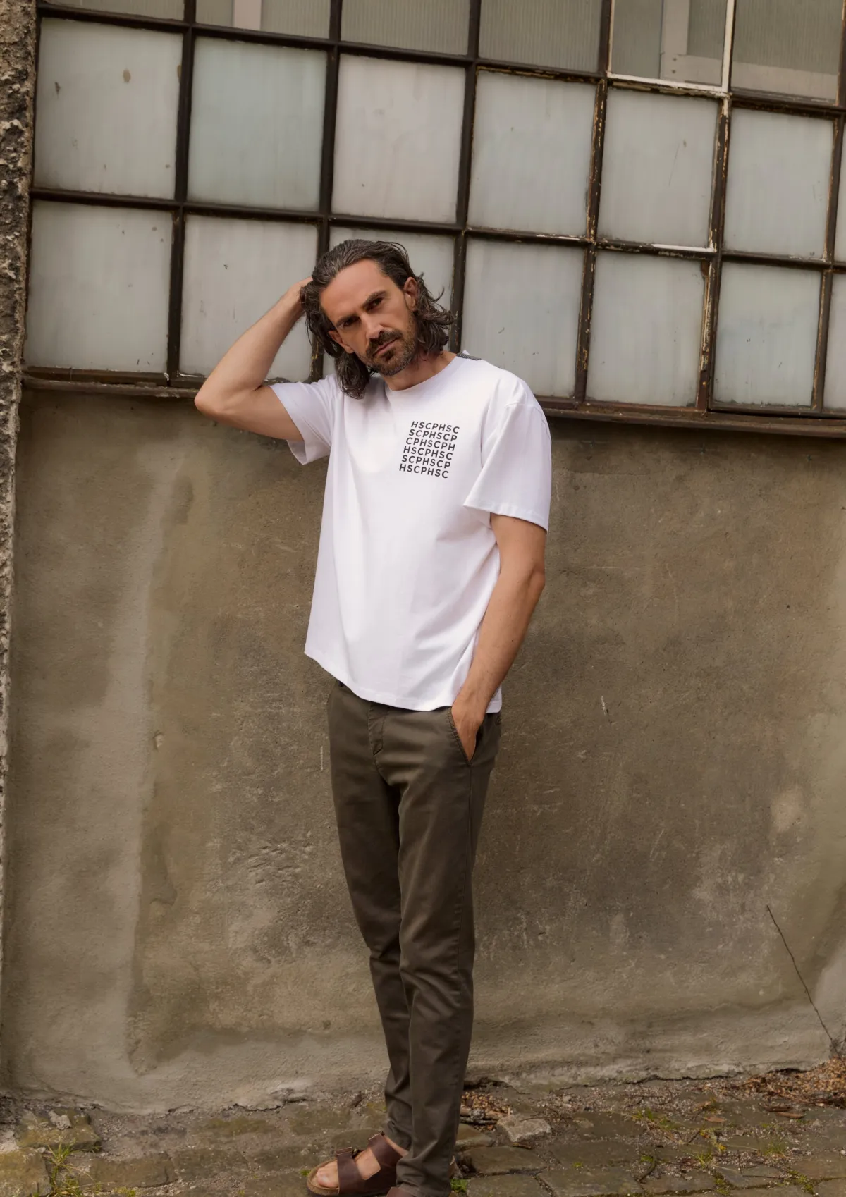 HSCPH TEE OOE FIT TEE LOOSE FIT - 1042C PRINT - WHITE New