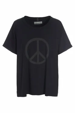 HSCPH TEE PEACE PRINT TEE PEACE PRINT - 96066 - BLACK New