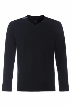 HSCPH T-HIRT V-AUCHNITT ANGAR T-SHIRT V-AUSSCHNITT LANGARM - 1021C - BLACK Best