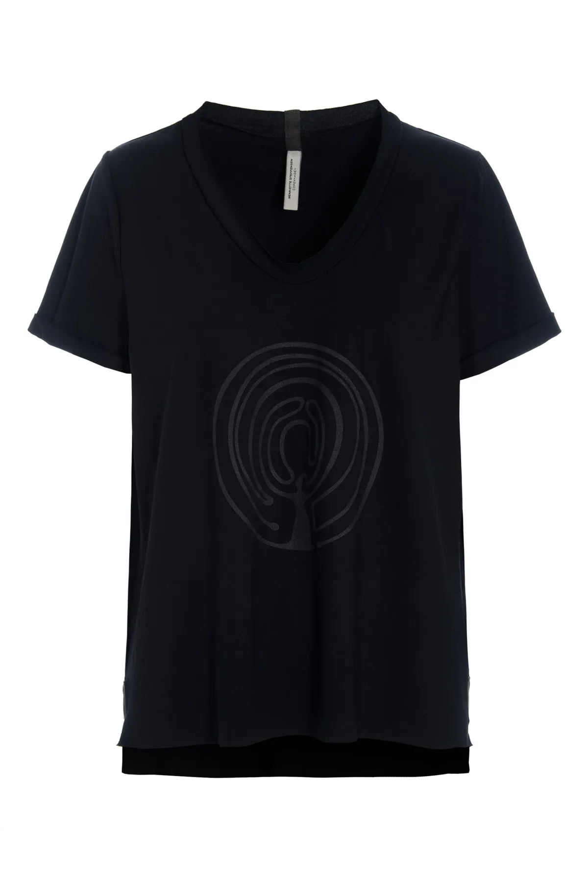 HSCPH V-NECK-TEE EBRACE V-NECK-TEE EMBRACE - 96105 EMBRACE - BLACK New