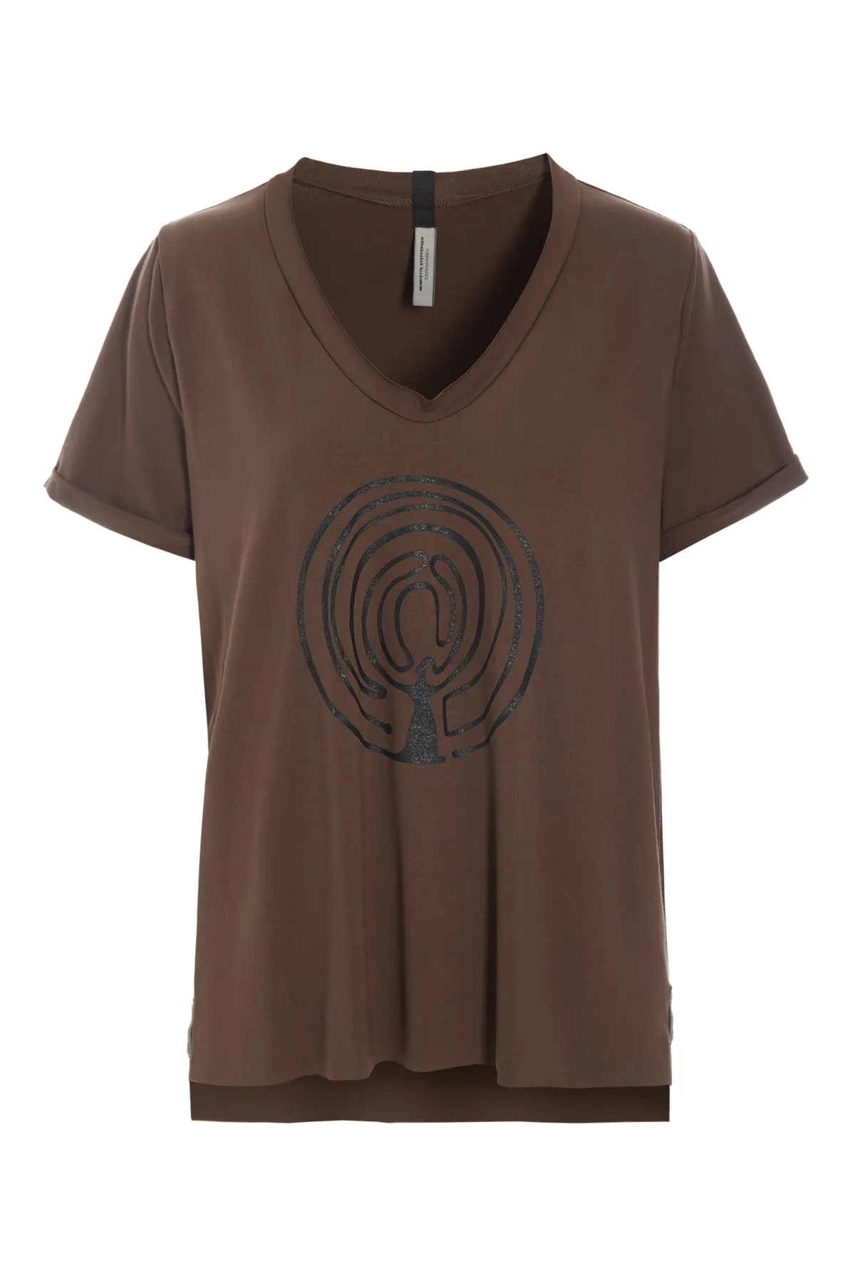 HSCPH V-NECK-TEE EBRACE V-NECK-TEE EMBRACE - 96105 EMBRACE - CHOCOLATE Outlet
