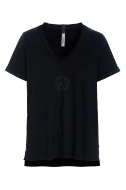 HSCPH V-NECK TEE FOWER V-NECK TEE FLOWER - 96105 FLOWER - BLACK Online